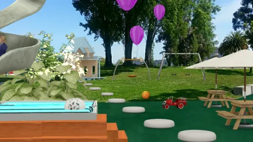 Outdoor playroom🌹