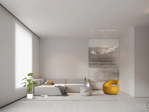 living room yellow 