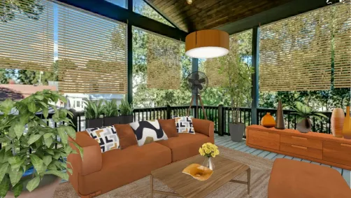 Orange patio
