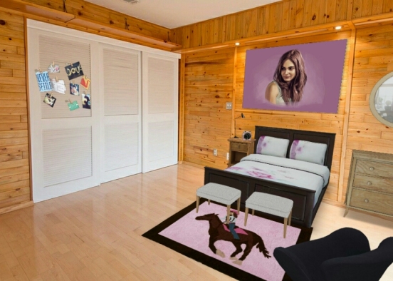 Country Girl Room Design Rendering