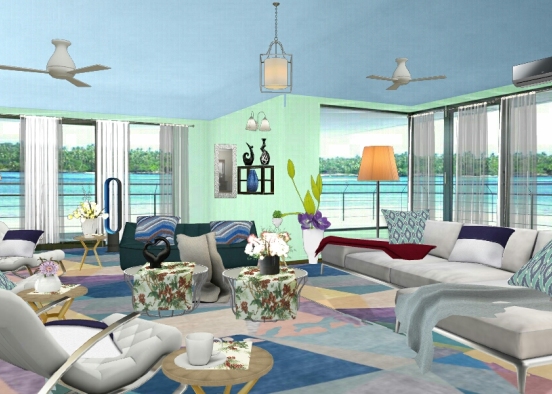 My Seaside Living Space. Design Rendering