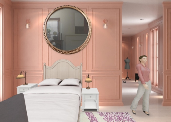 Ladies bedroom Design Rendering