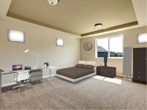 College students bedroom