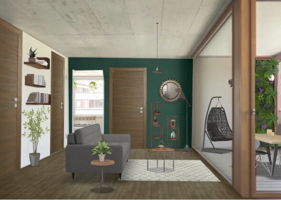 small apartment for a young person Design Rendering