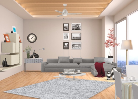 Living room ❤️ love❤️ Design Rendering
