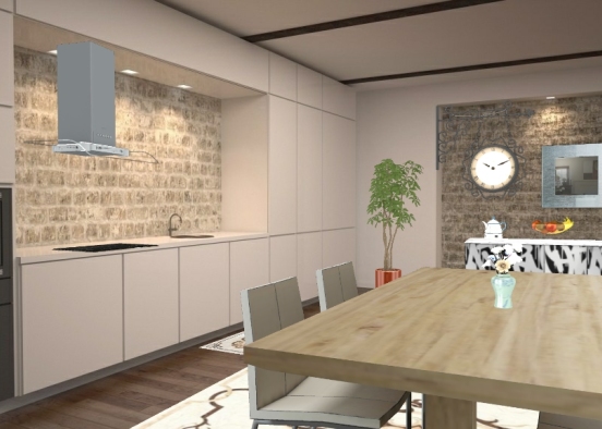 Dapur&ruangmakan Design Rendering