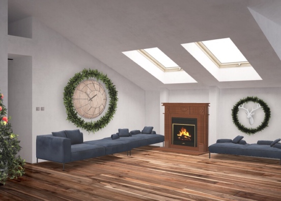 living Room Design Rendering