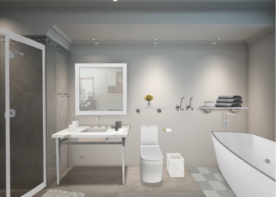 Bathroom :,) Design Rendering