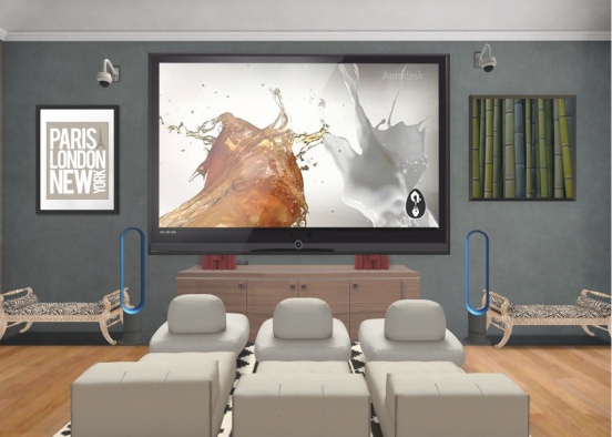 Home theater Design Rendering