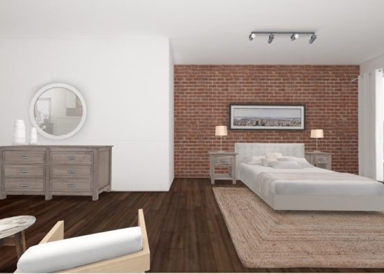 Manhatten bedroom Design Rendering