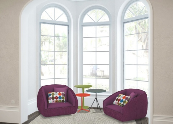 Colorful chill window Design Rendering