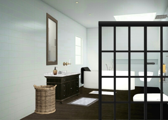 Badezimmer Design Rendering