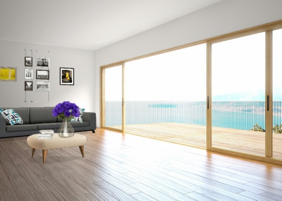 Indoor living space  Design Rendering