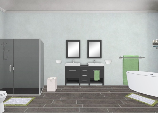 Salle de bain des maitres (Royer) Design Rendering
