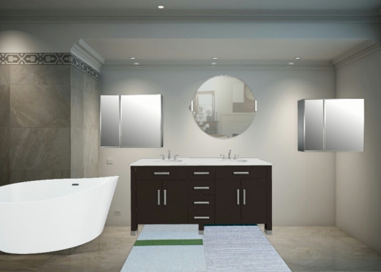 Salle de bain de Philippe et Anne-Sophie😉 Design Rendering