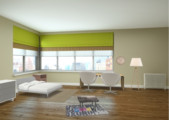 A confortable room Design Rendering