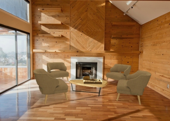 Sala soggiorno classica Design Rendering