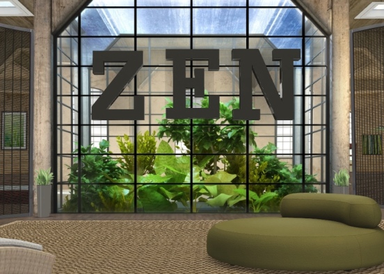 zen room Design Rendering