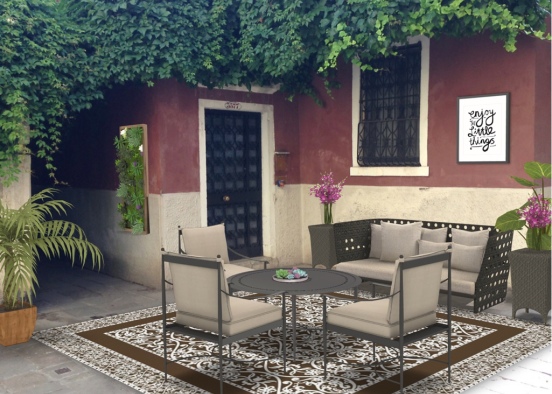 Outdoor relaxing...just need a cup of coffee or tea and a book to read.  Design Rendering