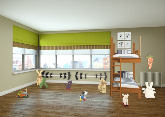Toddlers Room Design Rendering
