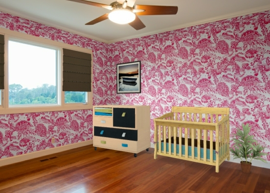 Bedroom for my baby sister Design Rendering