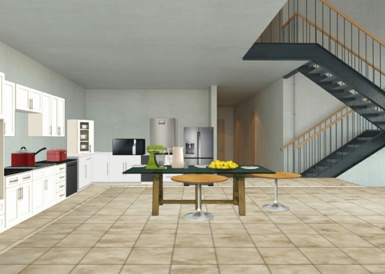 Smart kitchen. Design Rendering