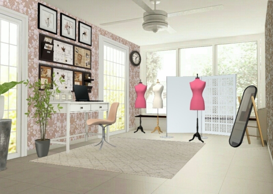 Fashion studio Design Rendering