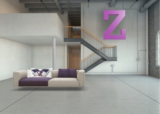 Purple and white Design Rendering