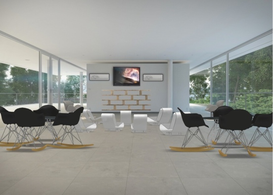 Basement Lounge  Design Rendering