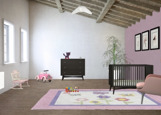 babyzimmer Design Rendering
