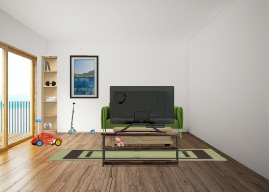 Room with baby's toys Design Rendering