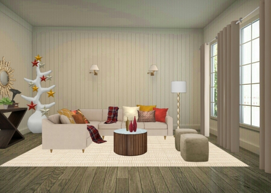 Autumn living room Design Rendering