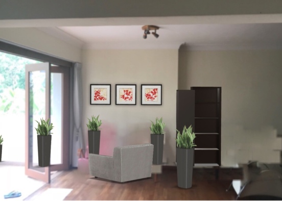 Living room ー jungle space 3 Design Rendering