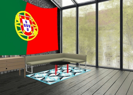 Portugal flag Design Rendering