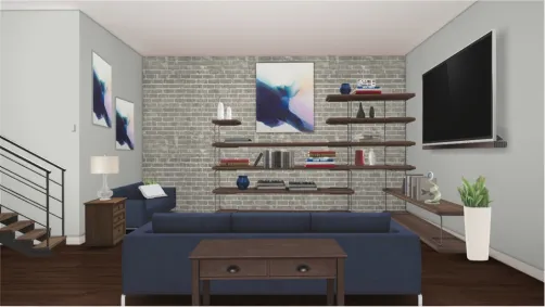 Comfortable basement hangout
