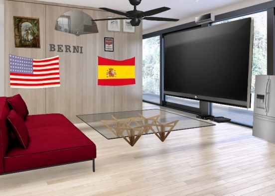 Berni's Living Room Design Rendering