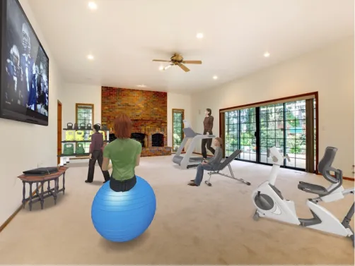 home exercise room