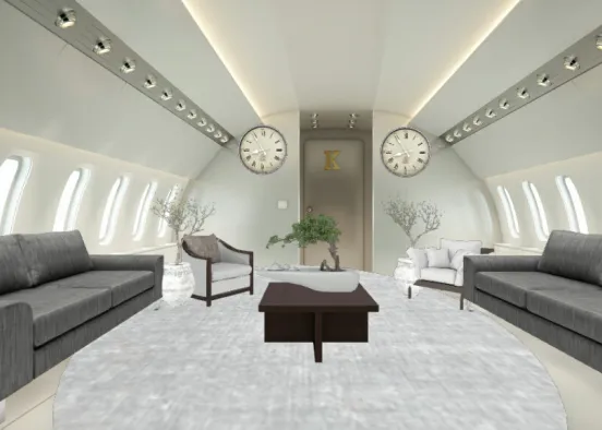 Avion sala Design Rendering