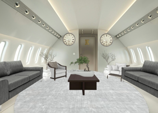 Avion sala Design Rendering
