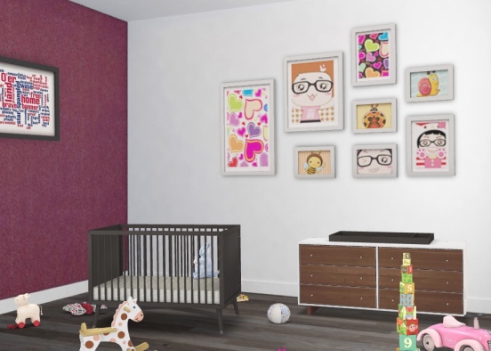 Kids Room (House 1) Design Rendering