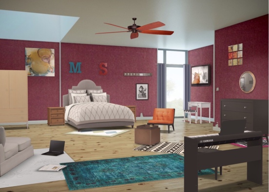 Saige and Matti’s Bedroom Design Rendering