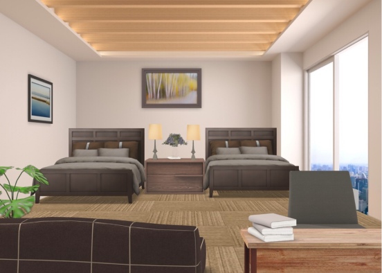 Hotel suite Design Rendering
