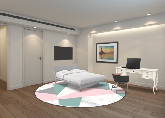 Cute Bedroom Design Rendering