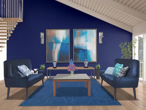 Blue Living roo 