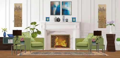 Fresca y comoda para hablar, leer o relajarse junto al fuego.