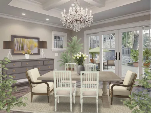 An Informal Formal Dining Room