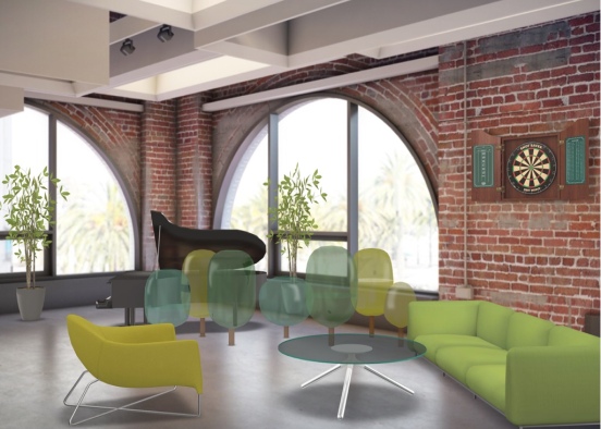 greening lounge Design Rendering