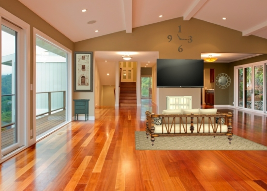 Zebra living room  Design Rendering
