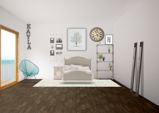 Kayla's bedroom Design Rendering