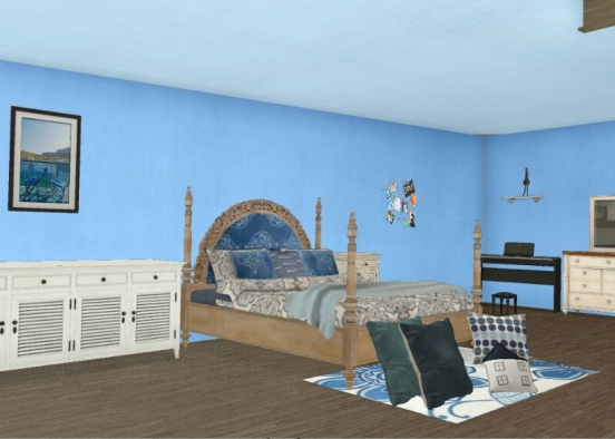 Blue room Design Rendering
